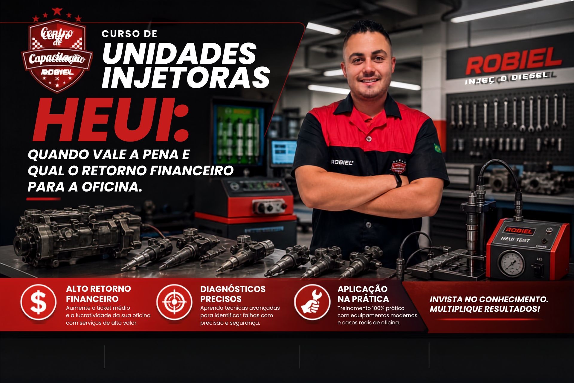 Curso de Unidades Injetoras HEUI: Quando Vale a Pena e Qual o Retorno Financeiro para a Oficina