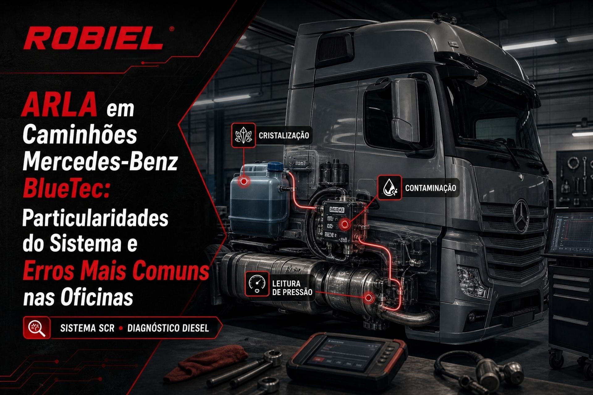 ARLA em Caminhões Mercedes-Benz BlueTec: Particularidades do Sistema e Erros Mais Comuns nas Oficinas