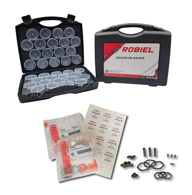 KIT DE CALCOS PARA INJETORES COMMON RAIL BOSCH CRI 1.0 / 2.0 / 2.1 / 2.2 / CRIN 1 / 1.6